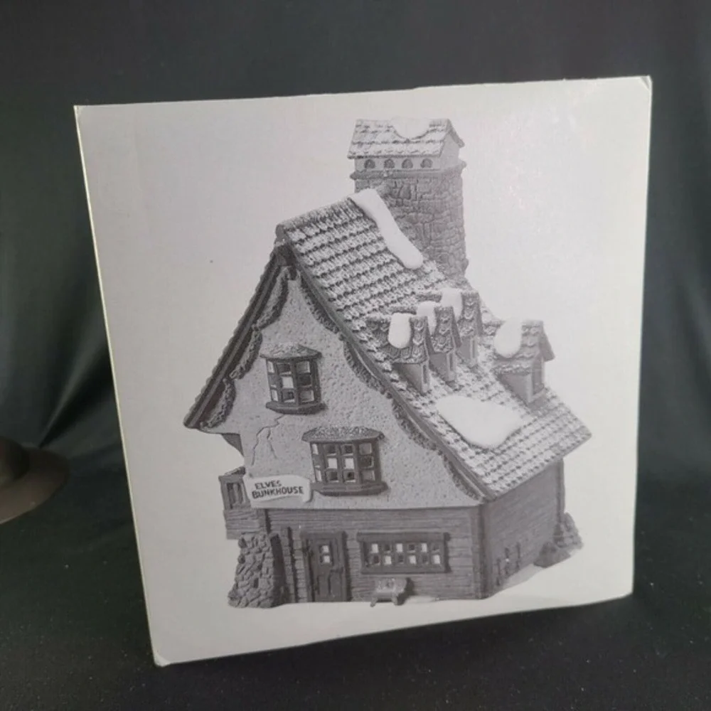 Department 56 Elf Elves Bunkhouse North Pole Series Village Dept 56 Vtg NO LIGHT